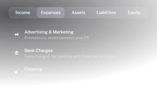 Chart of accounts