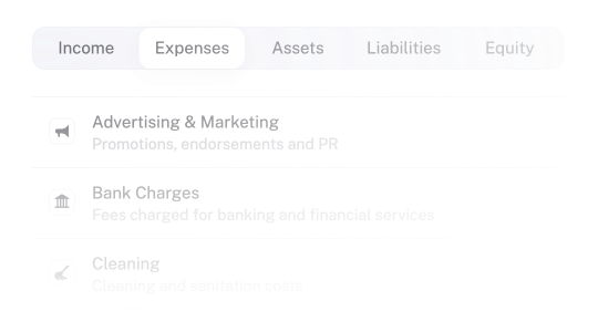 Chart of accounts