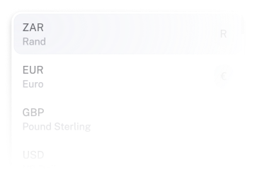 Foreign currency chooser