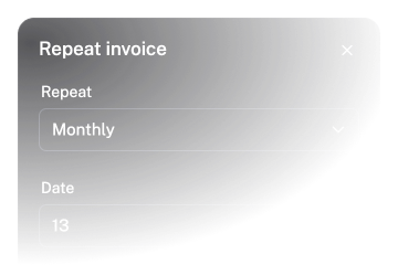 Recurring invoices
