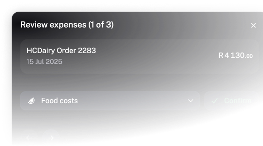 Review transactions