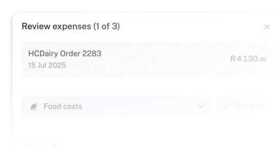 Review transactions