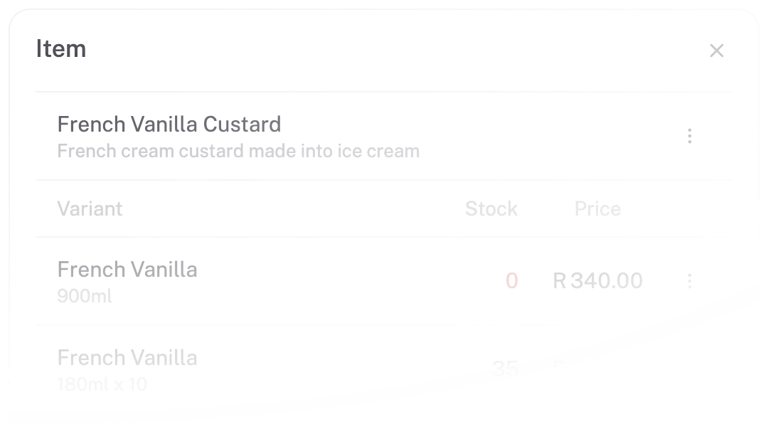 Product variants